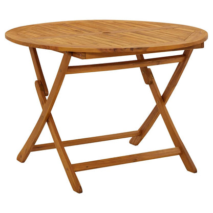 vidaXL Garden Dining Set | Brown | Solid Acacia Wood | Medium | Foldable