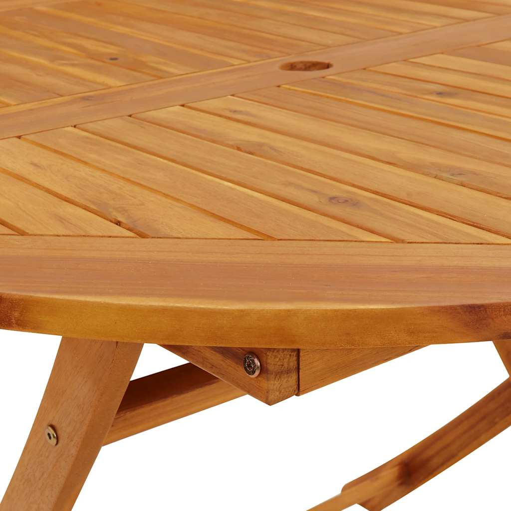 vidaXL Garden Dining Set | Brown | Solid Acacia Wood | Medium | Foldable
