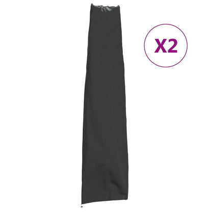 vidaXL Garden Umbrella Covers 2 pcs 190x50/30 cm 420D Oxford Fabric