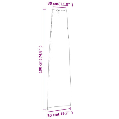 vidaXL Garden Umbrella Covers 2 pcs 190x50/30 cm 420D Oxford Fabric