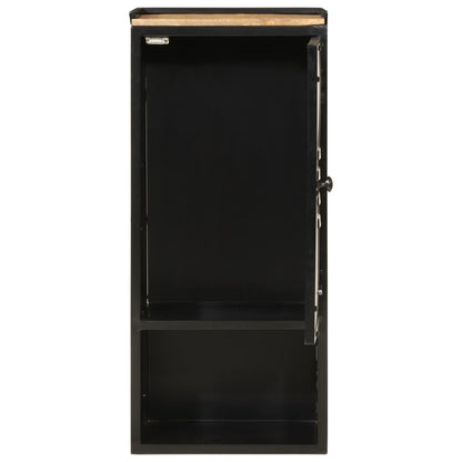 vidaXL Bathroom Cabinet 40x27x90 cm Iron and Solid Wood Mango