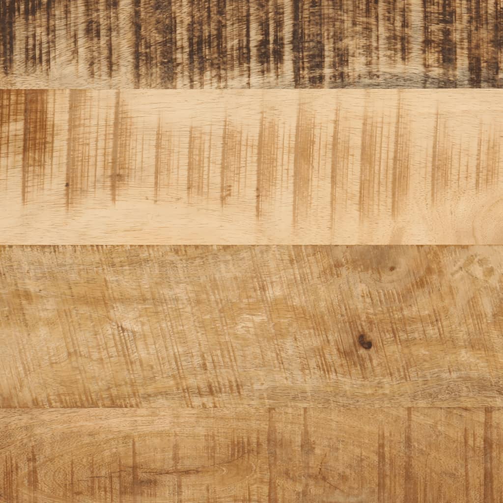 vidaXL Nesting Coffee Tables 3 pcs Solid Wood Mango and Iron