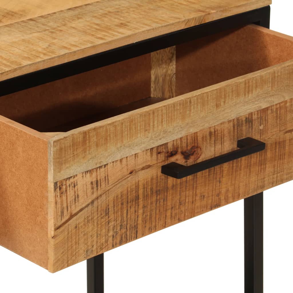 vidaXL Console Table 100x35x76 cm Solid Wood Mango and Iron