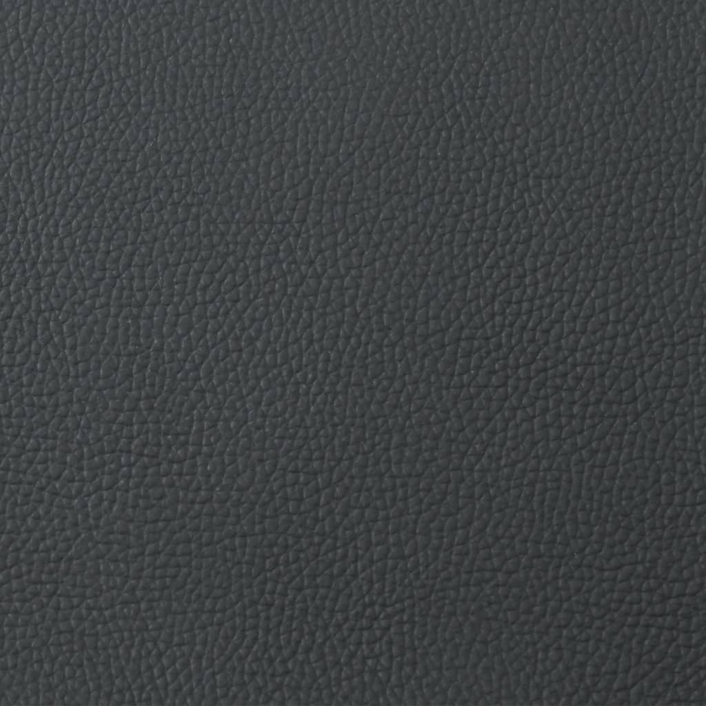 vidaXL Tub Chair Black Real Leather