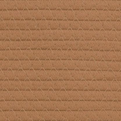 vidaXL Storage Baskets 2 pcs Brown and White Ø24x18 cm Cotton