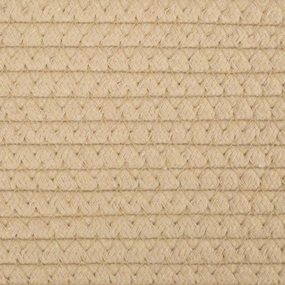 vidaXL Storage Baskets 2 pcs Beige and White Ø28x28 cm Cotton