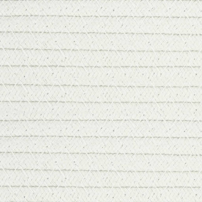 vidaXL Storage Baskets 2 pcs White and Black Cotton
