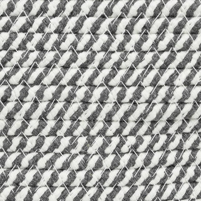 vidaXL Storage Basket Grey and White Ø38x46 cm Cotton