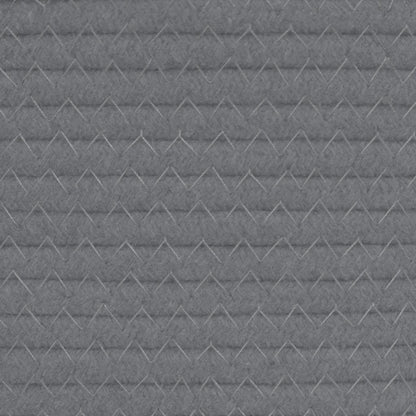 vidaXL Storage Basket Grey and White Ø38x46 cm Cotton