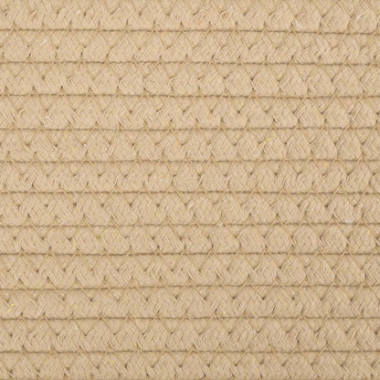 vidaXL Storage Basket Beige and White Ø43x38 cm Cotton