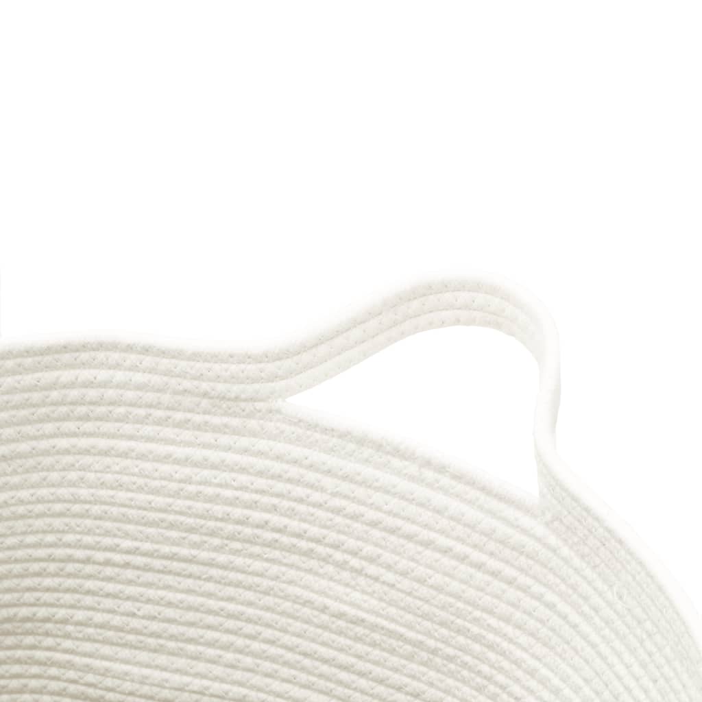 vidaXL Storage Basket Brown and White Ø49x65 cm Cotton