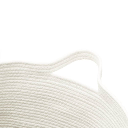 vidaXL Storage Basket Brown and White Ø49x65 cm Cotton