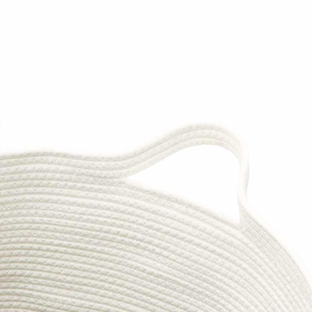 vidaXL Storage Basket Brown and White Ø49x65 cm Cotton