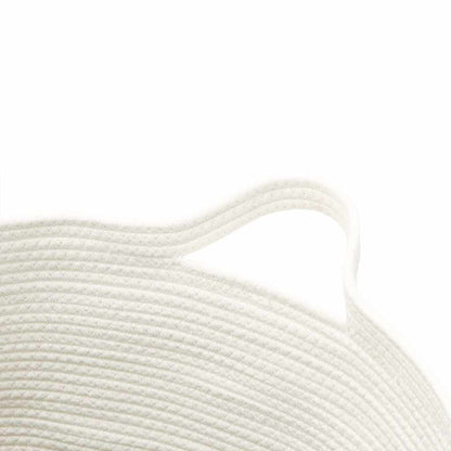 vidaXL Storage Basket Brown and White Ø49x65 cm Cotton