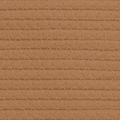 vidaXL Storage Basket Brown and White Ø49x65 cm Cotton