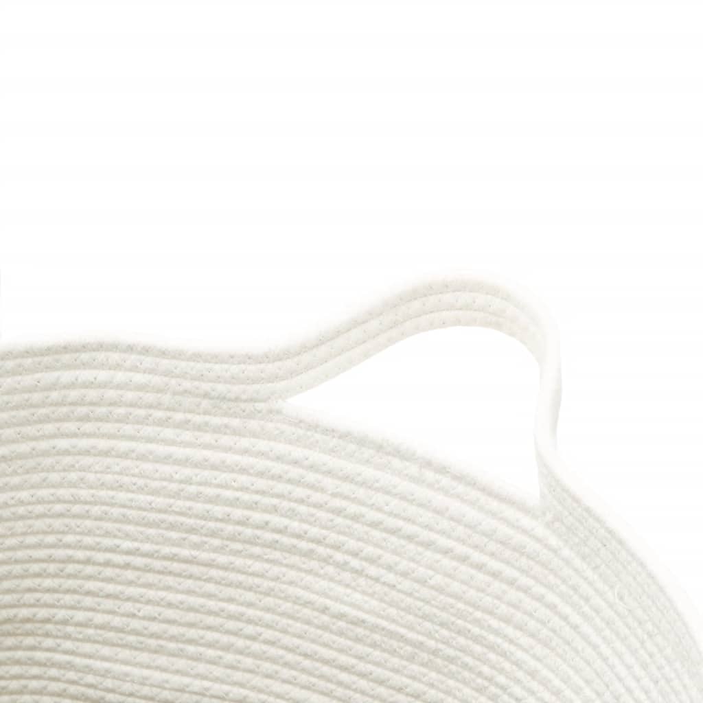 vidaXL Storage Basket Grey and White Ø49x65 cm Cotton