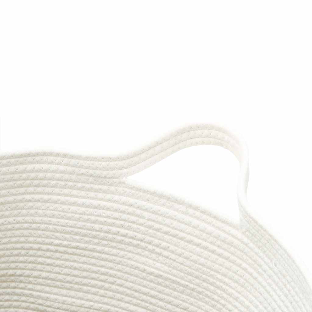 vidaXL Storage Basket Black and White Ø49x65 cm Cotton