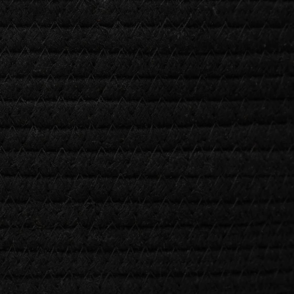 vidaXL Storage Basket Black and White Ø49x65 cm Cotton