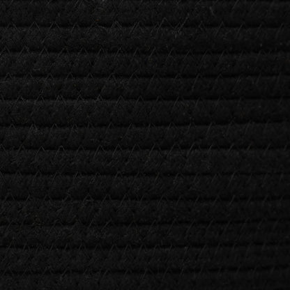 vidaXL Storage Basket Black and White Ø49x65 cm Cotton
