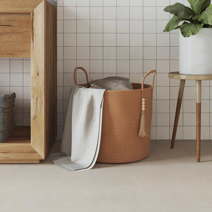 vidaXL Storage Basket Brown Ø40x35 cm Cotton