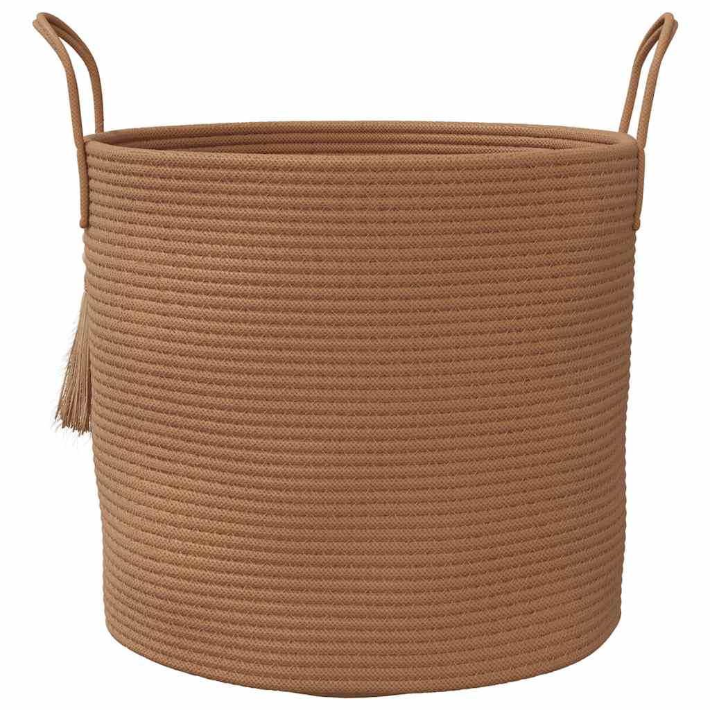 vidaXL Storage Basket Brown Ø40x35 cm Cotton