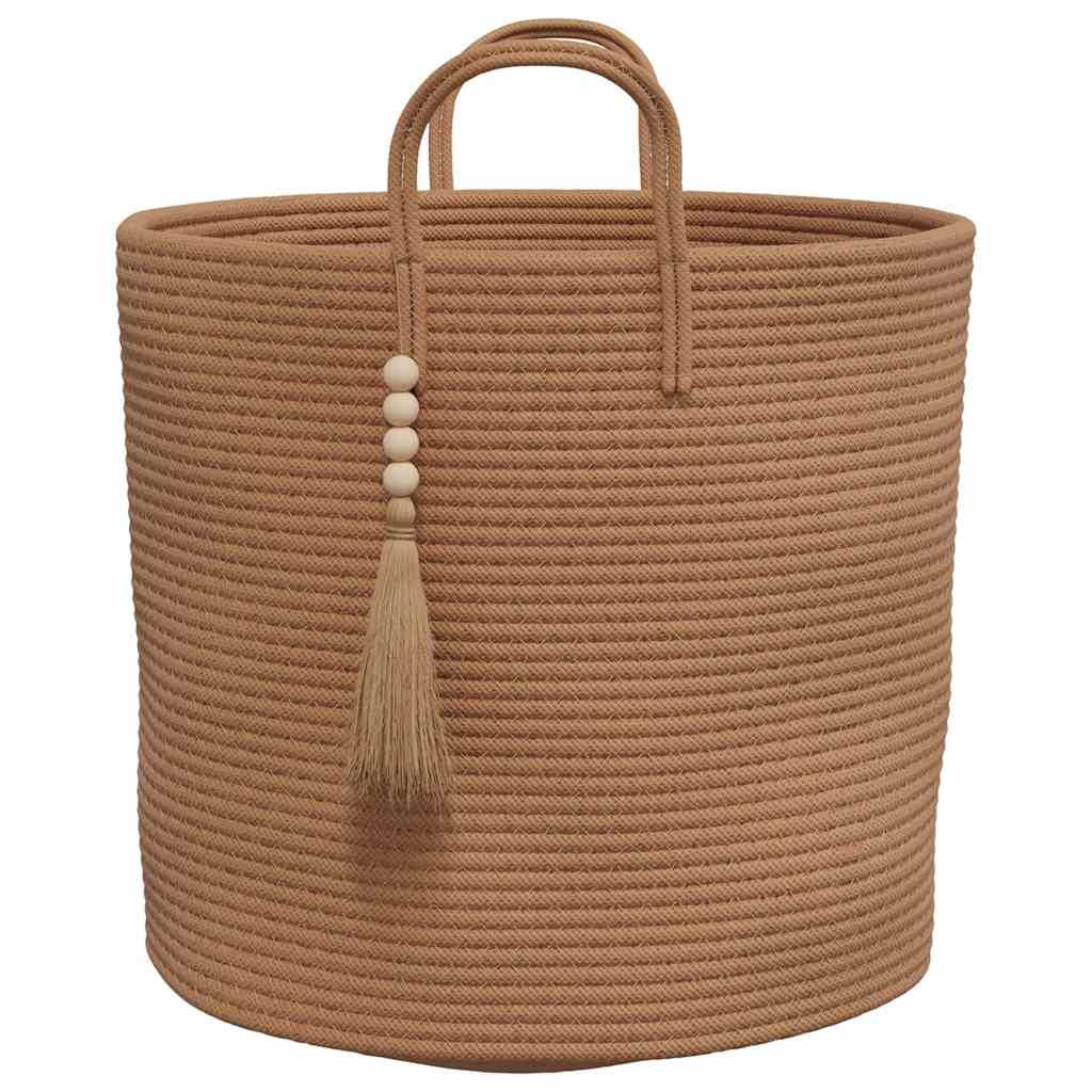 vidaXL Storage Basket Brown Ø40x35 cm Cotton