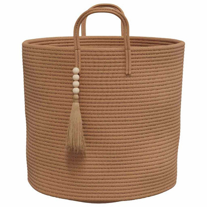 vidaXL Storage Basket Brown Ø40x35 cm Cotton