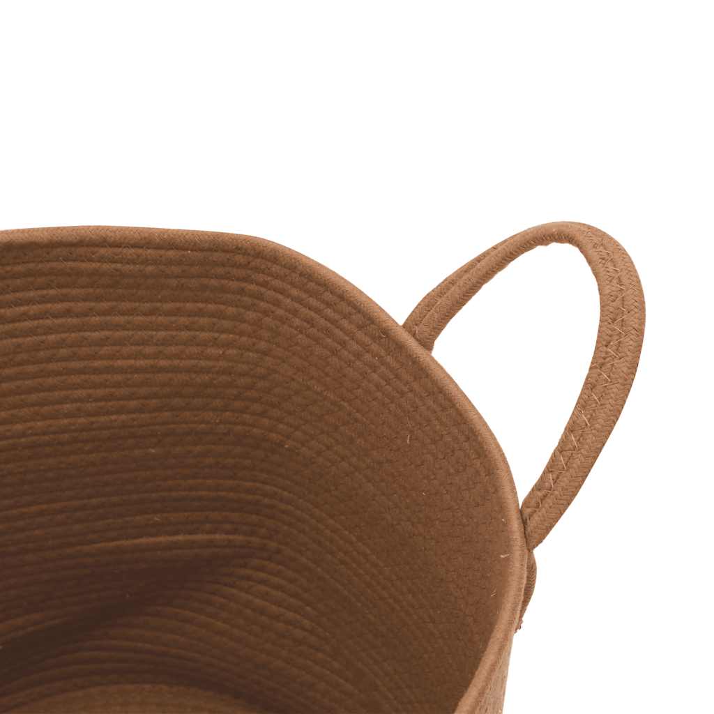 vidaXL Storage Basket Brown Ø40x35 cm Cotton