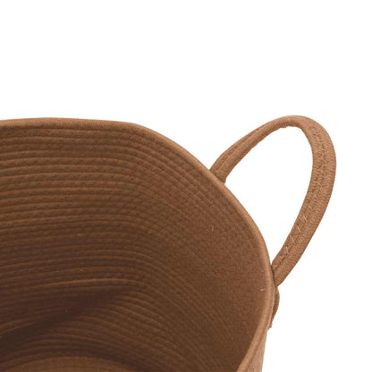 vidaXL Storage Basket Brown Ø40x35 cm Cotton