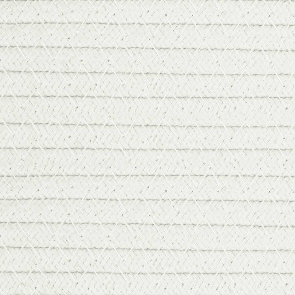 vidaXL Storage Basket White Ø40x35 cm Cotton