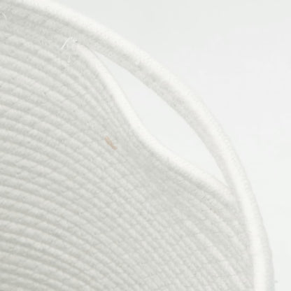 vidaXL Storage Basket with Lid Brown and White Ø40x35 cm Cotton