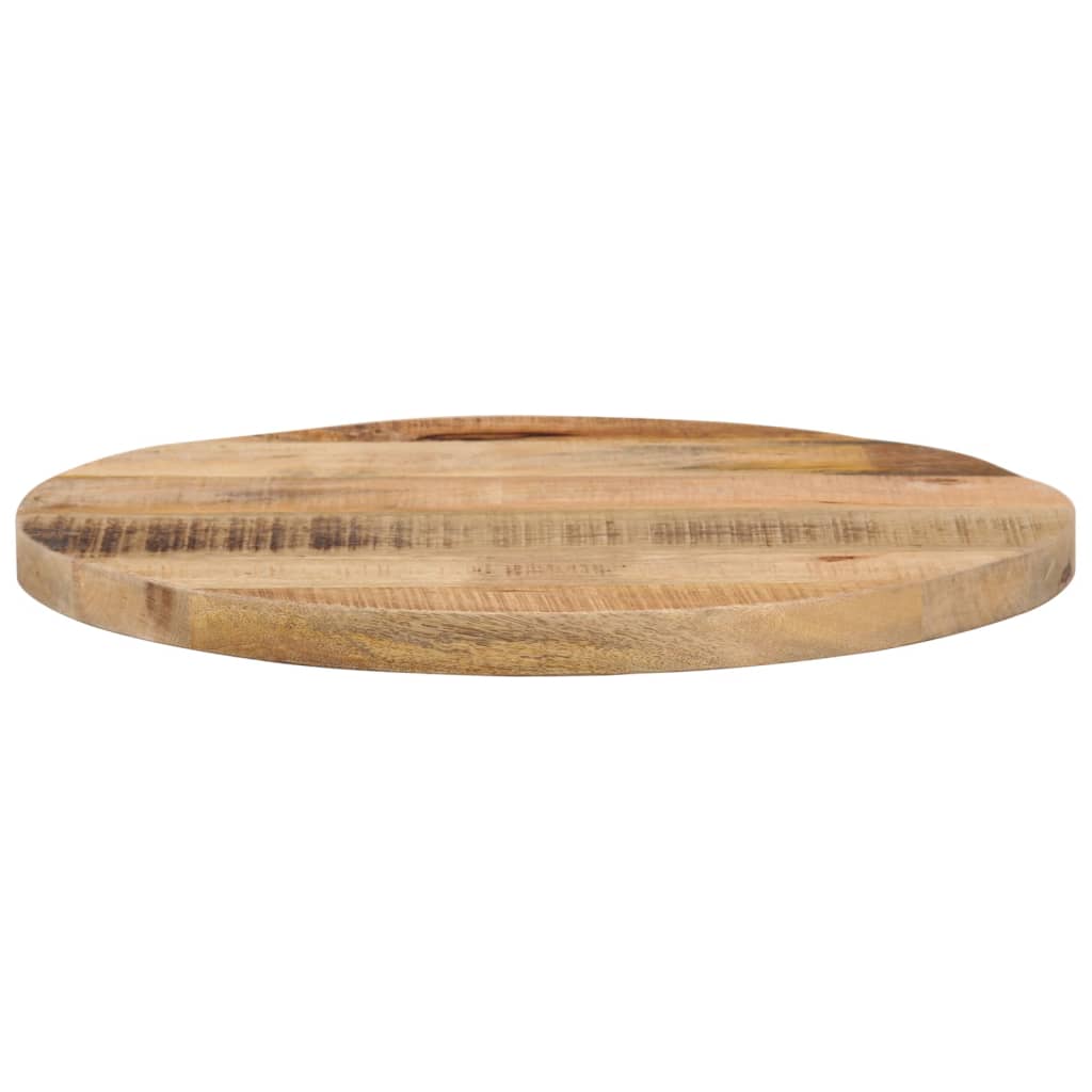 vidaXL Table Top Ø 50x3.8 cm Round Solid Wood Rough Mango