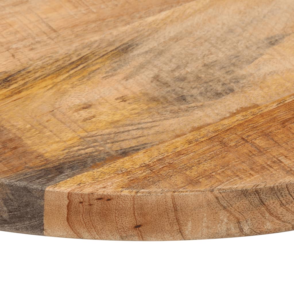 vidaXL Table Top Ø 50x3.8 cm Round Solid Wood Rough Mango