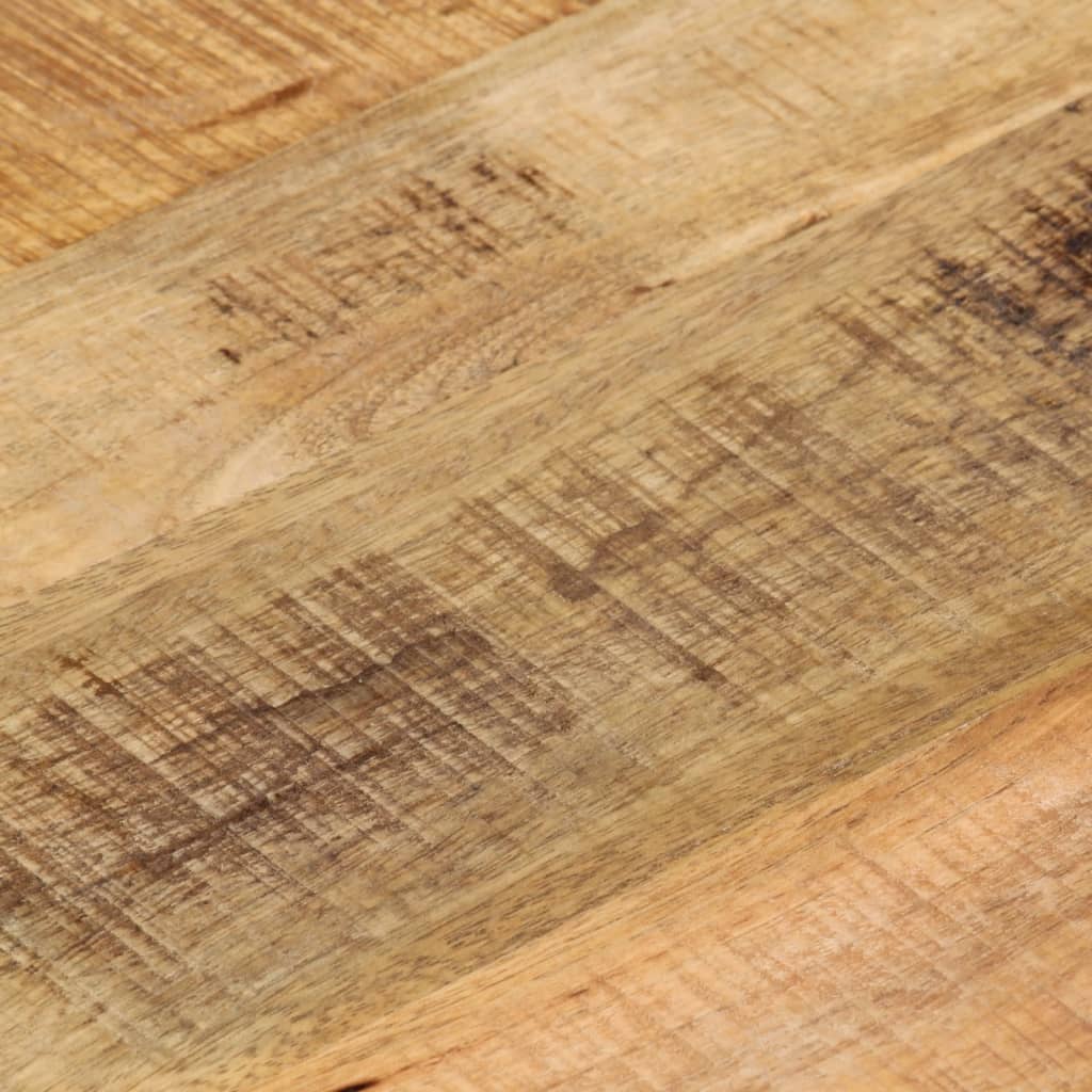 vidaXL Table Top Ø 50x3.8 cm Round Solid Wood Rough Mango
