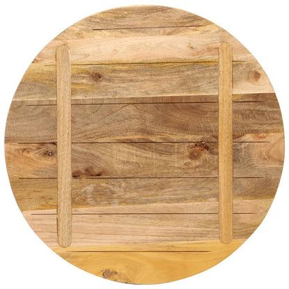 vidaXL Table Top Ø 70x3.8 cm Round Solid Wood Rough Mango