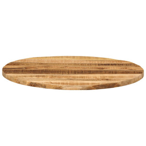 vidaXL Table Top Ø 80x1.5 cm Round Solid Wood Rough Mango