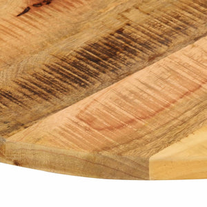 vidaXL Table Top Ø 80x1.5 cm Round Solid Wood Rough Mango