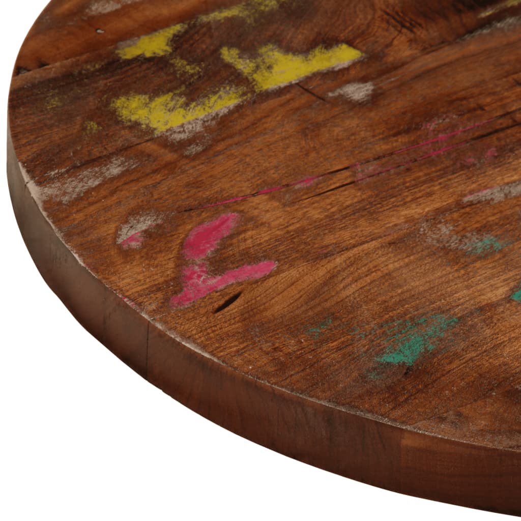 vidaXL Table Top Ø 40x3.8 cm Round Solid Wood Reclaimed