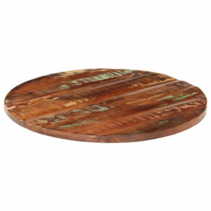 vidaXL Table Top Ø 70x2.5 cm Round Solid Wood Reclaimed