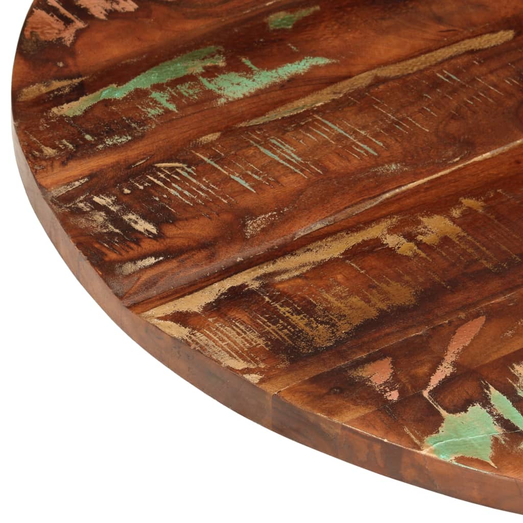 vidaXL Table Top Ø 80x2.5 cm Round Solid Wood Reclaimed