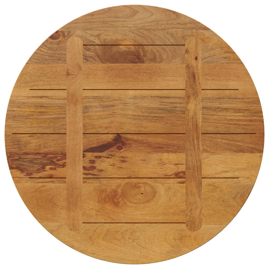 vidaXL Table Top Ø 90x2.5 cm Round Solid Wood Mango