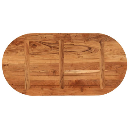 vidaXL Table Top 120x60x3.8 cm Oval Solid Wood Acacia