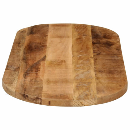 vidaXL Table Top 120x50x3.8 cm Oval Solid Wood Rough Mango