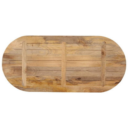 vidaXL Table Top 100x40x2.5 cm Oval Solid Wood Mango