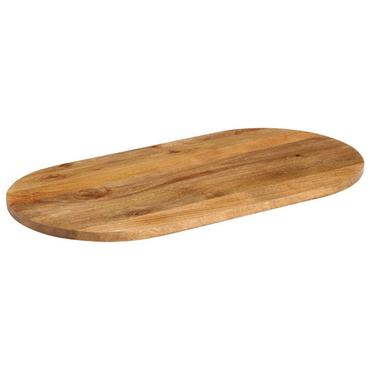 vidaXL Table Top 110x50x3.8 cm Oval Solid Wood Mango