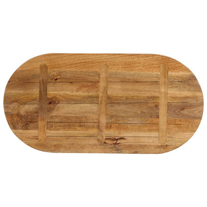 vidaXL Table Top 110x50x3.8 cm Oval Solid Wood Mango