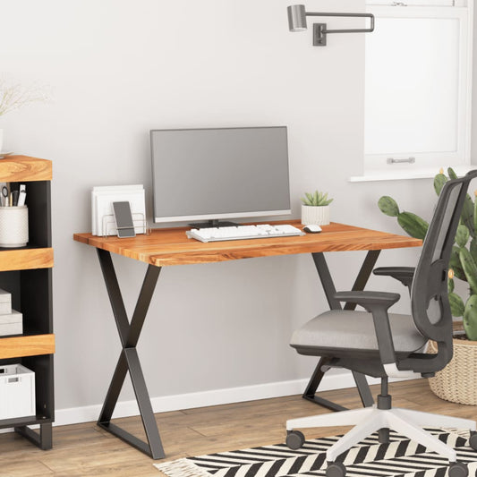 vidaXL Desk Top 110x80x2.5 cm Rectangular Solid Wood Acacia
