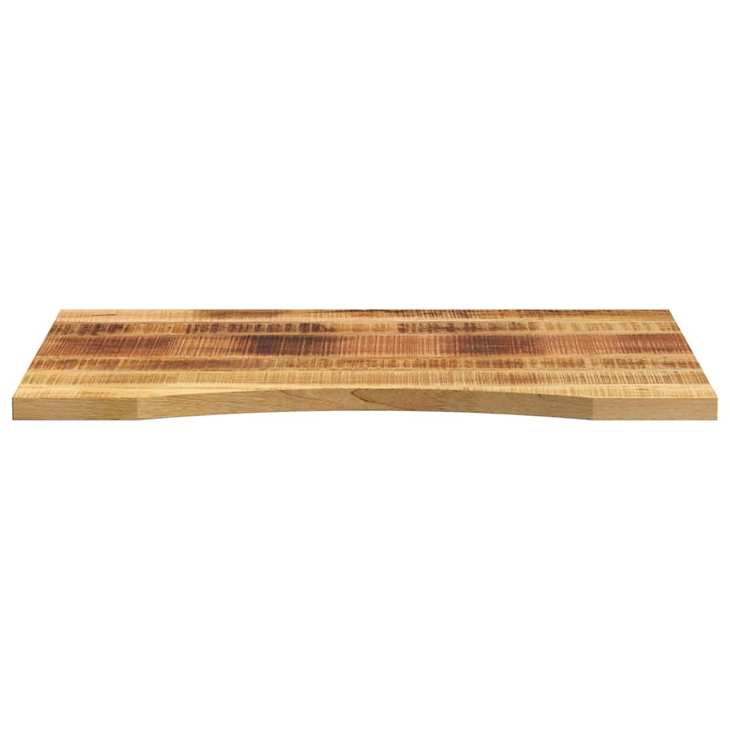vidaXL Desk Top with Curve 80x50x2.5 cm Solid Wood Rough Mango