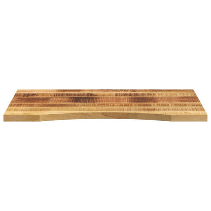 vidaXL Desk Top with Curve 80x50x2.5 cm Solid Wood Rough Mango
