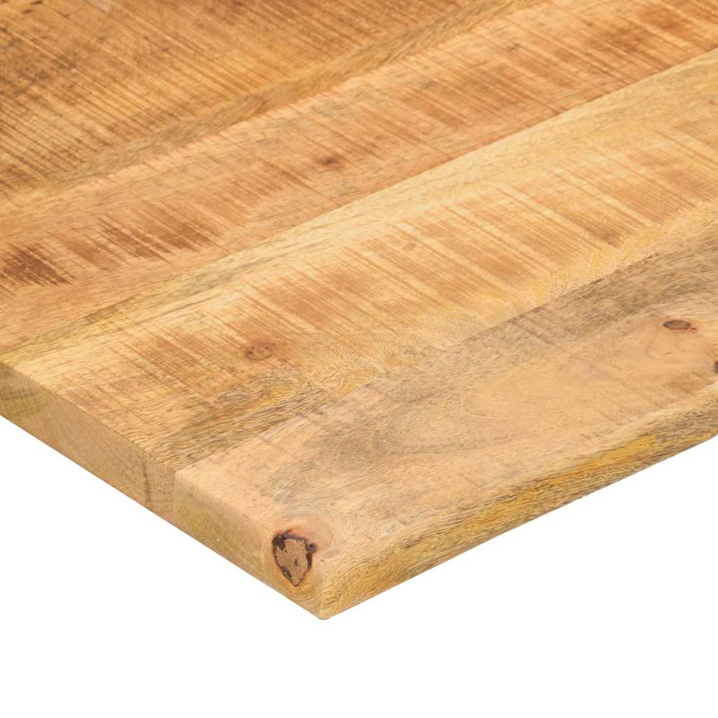 vidaXL Desk Top with Curve 90x50x2.5 cm Solid Wood Rough Mango